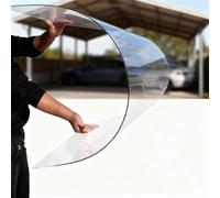 Foglio di copertura resistente alle intemperie, pannello PC trasparente da 1mm, protetto dagli UV, isolamento termico, per il conservatorio, la serra, il carport, la copertura del patio(0.6x10m)