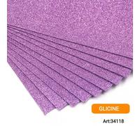 foglio Di gomma EVA 60x40cm Spessore 2mm Glitter Foam Paper DIY Confezione10 pcs