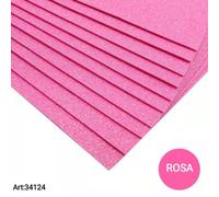 foglio Di gomma EVA 60x40cm Spessore 2mm Glitter Foam Paper DIY Confezione10 pcs