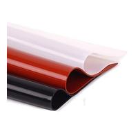 foglio di gomma, Piastra in silicone rosso e nero, 1 mm, 2, 3, 4, 5, 6, 8, 10, guarnizione in gomma siliconica, 500 x(Red,1mm)