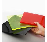 Foglio di Gomma, Rosso 75A Foglio di Gomma Elastica in Poliuretano 2/3/4/5/6/8/10mm Nero Rosso PU Piastra di Smorzamento Cuscino Pannello di Plastica Resistenza All'abrasione Dell'olio 1 PZ (Color :