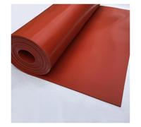 Foglio di Gomma Siliconica Silicone Rubber Sheet | 500*500mm Width Thickness 1 1.5 2 3 4 Mm Thickness Thin Board Red Color Rubber Sheet Mat(500x500x2mm)