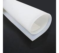 Foglio di gomma siliconica traslucida da 20x20 pollici, spessore da 1,5 mm a 5 mm, guarnizione in silicone bianco resistente for un uso versatile(3mm)