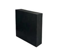 Foglio di gomma solida, foglio di gomma neoprene, piastra quadrata rigida, blocchi di gomma industriale neri spessi 10/15/20/25 mm, cuscinetto antirumore, cuscinetto anti-vibrazione, 1 pz (50x50x40 mm