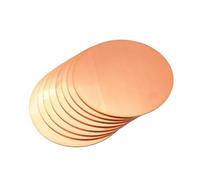 Foglio di lamiera rotonda in rame | Rame, diametro 10 mm-200 mm, vari spessori: ideale for l'artigianato e la produzione(3xDia20mm 2Pcs)