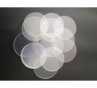 Foglio di mica ottica, foglio di mica rotondo trasparente da 10 a 25 mm di diametro for microscopia a forza atomica(8 Pcs*25mm*0.1mm)