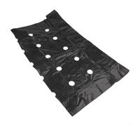 Foglio di pacciamatura perforato in PE per aiuole e terreni agricoli con spazi preformati da 40 mm per favorire l'insediamento e la crescita delle colture (10 m x 1,35 m)