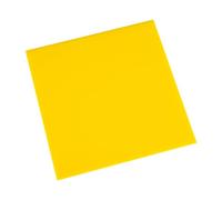 Foglio di plastica acrilica, foglio cristallina, fogli acrilici, confezione da 5, multicolore, 100x100 mm, 2-5 , con pellicola(Yellow,3mm)