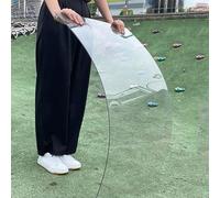 Foglio di plastica acrilica trasparente, 1,22 x 15 m, in policarbonato leggero resistente ai raggi UV, per tende da sole, tettoie, verande e parapioggia