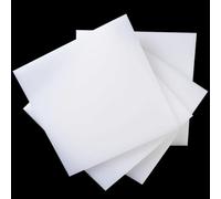 Foglio di plastica PP bianco 200x500mm, pannello rigido for uso alimentare, for taglio CNC fai da te e uso in officina, 1 pezzo, spessore 2mm-10mm(10mm)