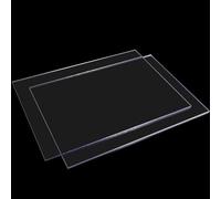 Foglio di plastica rigido sottile in PVC da 3 pezzi, foglio di plastica altamente trasparente, pannello rigido spesso da 1 a 5 mm for il fai da te domestico(2x200x300mm)