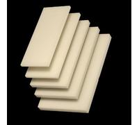 Foglio di plastica riutilizzabile in ABS beige 100 x 100 mm - Pannello ignifugo antistatico durevole 1 pezzo(6mm)