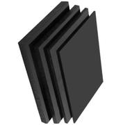 Foglio di plastica riutilizzabile in ABS nero - 100 mm x 200 mm - Ignifugo e antistatico - Spessore da 1 mm a 10 mm 1 pezzo(10mm)