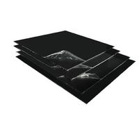 Foglio di plastica riutilizzabile in ABS nero da 200 x 200 mm - Pannello ignifugo antistatico durevole 1 pezzo(8mm)