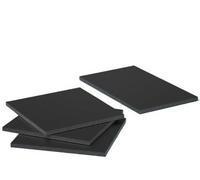 Foglio di plastica riutilizzabile in ABS nero da 500 x 500 mm - for fai da te, modelli industriali e involucri elettrici 1 pezzo(40mm)