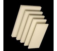 Foglio di plastica riutilizzabile riutilizzabile in ABS nero da 200 x 200 mm - Pannello ignifugo antistatico, confezione da 1(6mm)