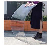 Foglio di plastica trasparente spesso 4 mm per serre, facile da tagliare e personalizzare, resistente alle intemperie, perfetto per progetti fai da te (50 x 500 cm)