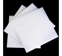 Foglio di polipropilene bianco 400x500 mm, pannello rigido in plastica PP for taglio CNC, pannello divisorio, protezione for macchine, fai da te industriale, uso ingegneristico(4mm)