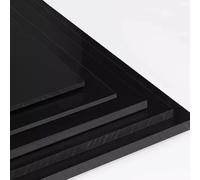 foglio di polipropilene, Piastra in nylon PA6 for lavorazione CNC, blocco di fogli, dimensioni multiple, nera, confezione da 4(100x100mm 1pc,Thick 15mm)