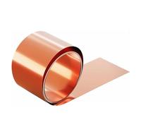 Foglio di rame puro, Lamina di rame da 1 metro di lunghezza, larghezza 50-70 mm, spessore della striscia di rame 0,2 mm, adatta for esperimenti di ricerca scientifica(0.2x60x1000mm)