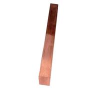 Foglio di rame viola piatto, Striscia di piastra a barra quadrata piatta in rame rosso T2, lunghezza 200 mm, dimensioni multiple(15x15x200mm)