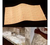 Foglio di retroilluminazione flessibile con taglio a LED, confezione da 4 pezzi, 24 V, 3000 K, 36 W, super luminoso, dimmerabile, flessibile, pannello a LED retroilluminato, pietra traslucida, marmo