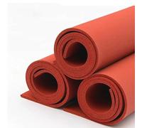 Foglio di Schiuma di Silicone Rosso Resistente a Alta Temp - Tappetino Morbido per Laminazione/Stampa, 1/2/3/5/8/10/20mm Spessore, 100x100-500x500mm - 1 Pezzo(250x300x10mm)