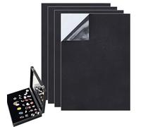 Foglio di schiuma nera - 4 pezzi di protezione del pavimento a celle chiuse - Pattini adesivi di isolamento antivibranti - per arti, auto, altoparlanti