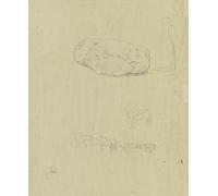 Foglio di studio; bottiglia di pane e una carrozza di cavallo tesa (circa 1920), poster stampato da Hans Thoma (24 x 36)