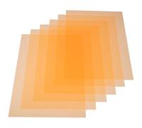 Foglio Diffusore di Luce A4 in PVC Trasparente, 6 Pezzi | Controllo Temperatura Colore e Toni Caldi, per Studio e Flash Fotografico, Arancia
