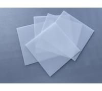 Foglio diffusore in PS opaco bifacciale opalino da 2 mm di spessore for illuminazione a LED - Resistente ai raggi UV e ad alta trasmittanza(250x250x2mm)