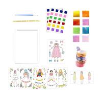 Foglio d'infanzia, do -it -yourself giocattolo fatto a mano | kit di disegno di 3D libro e kit di artigianato, libro del pacchetto di attività per la pittura, kit di bricolage per dipingere