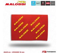 FOGLIO FILTRO ARIA ASPIRAZIONE MALOSSI 40 x 30 SPESSORE 16 mm DOUBLE RED SPONGE