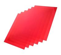 Foglio Filtro Luce Rosso in Pvc, Set 6 Pezzi per Didattica