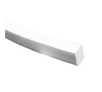 Foglio guarnizione in silicone Striscia di spugna espansa in gomma siliconica Guarnizione quadrata sigillata Barre impermeabili Bianco 1 m, for striscia tenuta fonoassorbente(25x25mm)