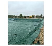Foglio impermeabile con membrana in PE intrecciata Green Pond Liner 0,25 mm | Tessuto rivestito in plastica rinforzata for stoccaggio dell'acqua, stagni da giardino e agricoltura(W 6m L 40m)