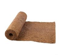 Foglio in fibra di cocco naturale per recinti di rettili, terrari, substrato per cesti sospesi e strati di drenaggio per vasi (25 x 100 cm)