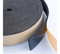 Foglio in gomma neoprene, Nastro autoadesivo in schiuma EPDM nero 1 mm×(10-25) mm: Resistente alle intemperie e al rumore(1mmx15mm)