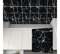 Foglio in PVC for piastrelle for controsoffitto, colla in PVC, carta da parati impermeabile for bagno, soffitti decorativi, attacca e stacca, isolamento(Style C,10-pcs 30 * 30cm)