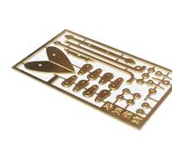 Foglio Inciso Modificato For Barca Modello RC Modello In Scala 1:20 Di Nave Fotoincisa Ancora E Set Di Pulegge Parti Di Yacht E Modello Di Nave(1:20)