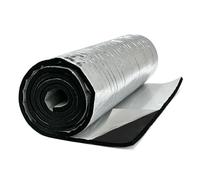 Foglio isolante in schiuma riflettente autoadesivo, 5 mm, 40 cm x 5 m, rotolo di alluminio per soffitti, porte del garage, sottofondo, camper e finestre barriera termica