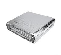 Foglio isolante per termosifoni in alluminio bifacciale, 5 m x 60 cm, per riflettere il calore e migliorare il comfort termico domestico (con adesivi)