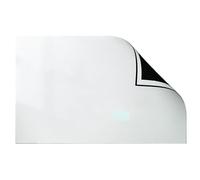 Foglio magnetico cancellabile a secco per lavagna Carta for lavagna magnetica autoadesiva, cancellabile, in vinile rosa e bianco, diverse dimensioni(White,100x250cm/39.37x98.43in)