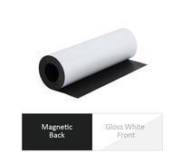 Foglio Magnetico Flessibile Magflex Da 300 Mm - Bianco Lucido (lunghezza 1m)