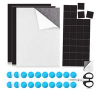 Foglio Magnetico Fogli Magnetici Set di 3 A4 SPESSORE 1mm Ferrosi Autoadesivi con Forbici per Fai da te Decora Ordina e Organizza frigo foto e Altro