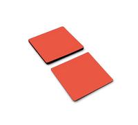 Foglio Magnetico Magnetico A Secco Rosso Gloss A Lucentezza Magflex® Per La Creazione Di Bocce, Etichette Rimovibili E Mutevoli - 75mm x 75mm - Confezione Di 100