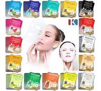 Foglio maschera viso essenza coreana 10 pezzi, confezione maschera viso idrat...