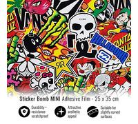 Foglio Pellicola Adesivo Sticker Bomb, Mini, 25 x 35 cm