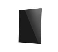 Foglio plastico acrilico, Lastre acriliche nere 200x100 mm tagliate a misura 2-10 di spessore(Thickness: 2mm)