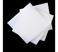 Foglio PP rigido bianco 200x200mm, sicuro for alimenti, impermeabile, resistente al calore, for taglio CNC, fai da te, 1 pezzo, spessore 1-15mm(1mm 5 pieces)